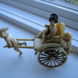 Japanese Rickshaw Vintage Celluloid